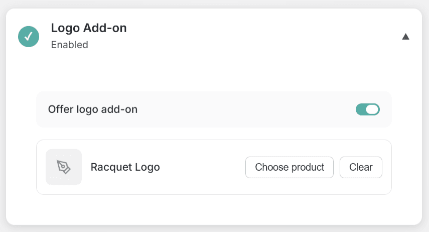 Logo or Extras Add-On screenshot