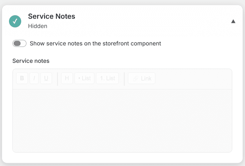 Tension Rules and Service Notes screenshot