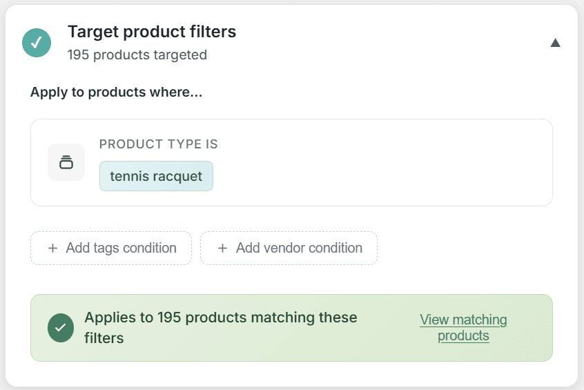 Smart Product Targeting screenshot